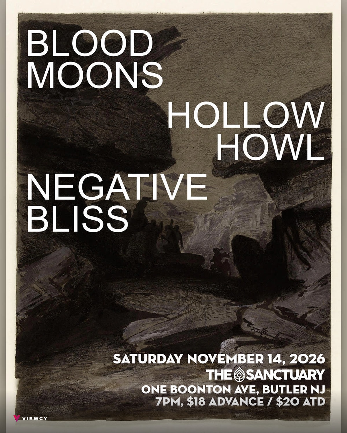 Blood Moons, Hollow Howl, Negative Bliss - The Sanctuary