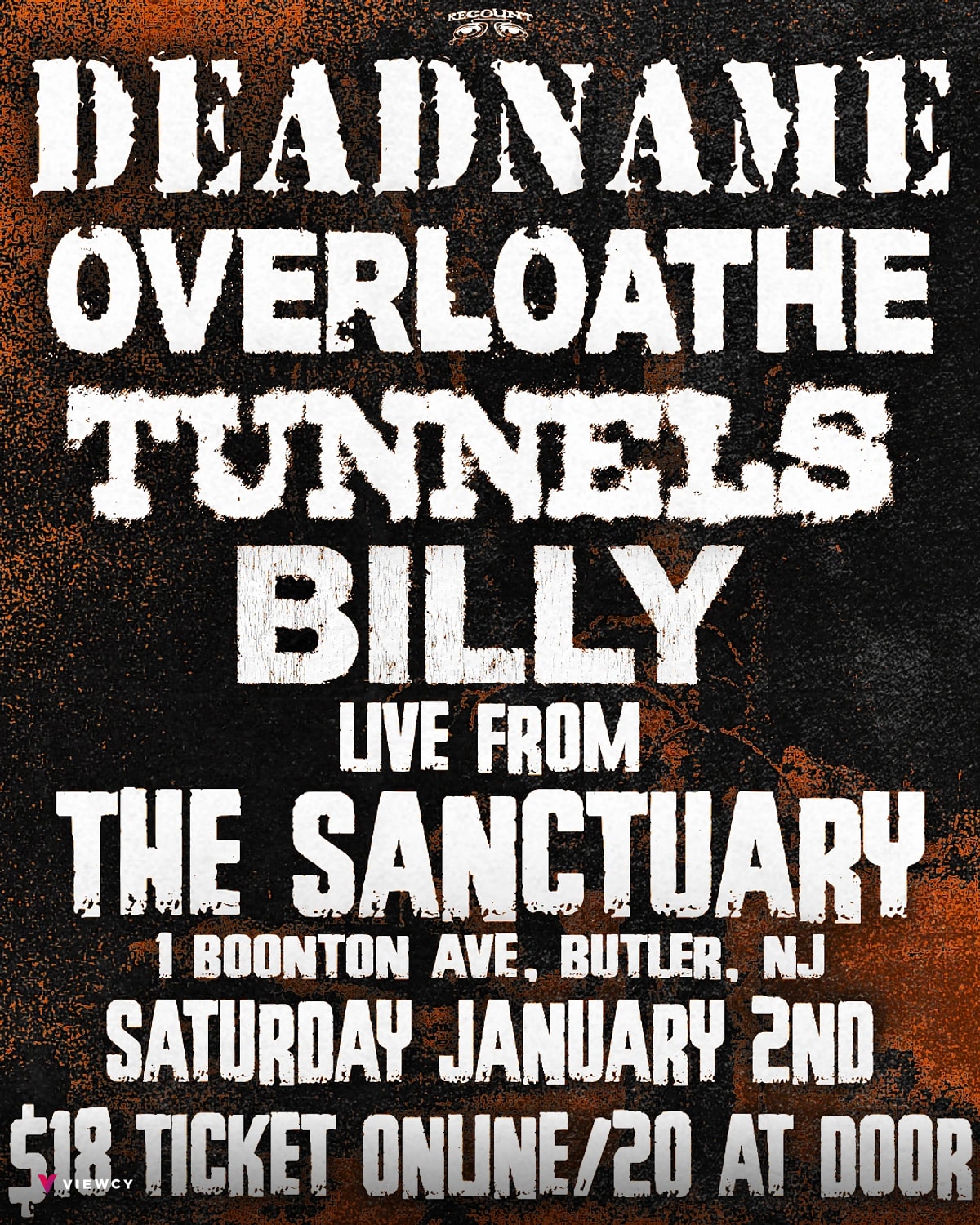 Deadname, Overloathe, Tunnels, Billy - The Sanctuary