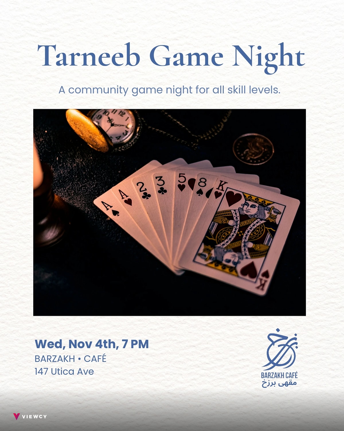 Tarneeb Game Night - Barzakh Cafe