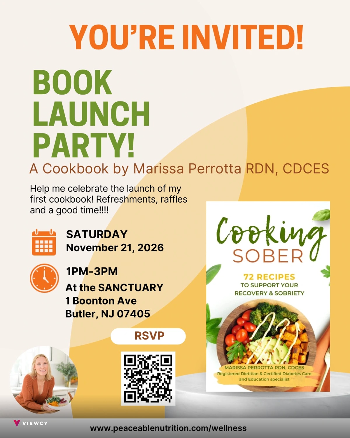 Book Launch: A Cookbook by Marissa Perrotta